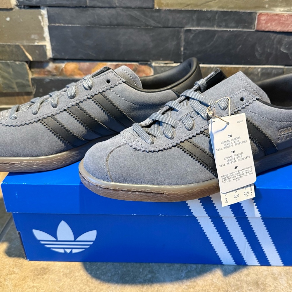 adidas Stadt Wonder Grey Lace Up Sneakers Men’s Size 8 JQ9013 New FAST SHIPPING